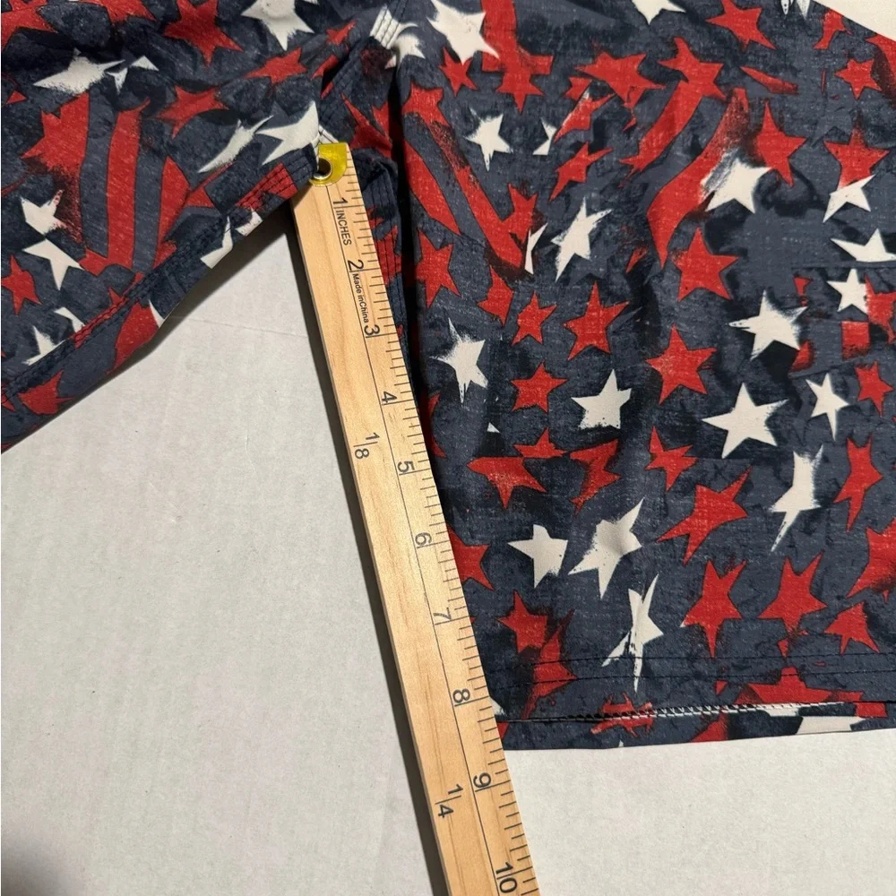 O'Neill Sk8 Swim Trunks, American Flag Shorts, Flat‎ Front, Men's 34 #1164
